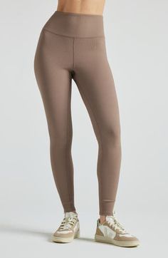 The long lines gracefully elongate your legs, while the light compression enhances your silhouette and leaves you feeling lighter than air, making these perfect all-day leggings.  At LOSANO we help elevate every moment with clothing that is better for you! Performance legging Ribbed fabrication Encased elastic waistband to prevent slipping 7/8 Length High Waist PFA Free BPA Free Breathable Quick Drying Moisture Wicking UV Protection Made from sustainable materials Fits true to size Made in USA 8 Pine Bark, Stirrup Leggings, Brown Leggings, Performance Leggings, Ribbed Leggings, Knit Leggings, Gym Leggings, Fabric Care, Womens Bottoms