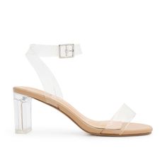 Look stylish and feel comfortable with the Chloe-10 Transparent Open Toe Low Block Heel. These heels feature transparent straps, PU sole and cushioned insole support for all-day comfort. Clear Block Heels With Translucent Outsole, Closed Toe Clear Strap Sandals, Clear Sandals With Transparent Ankle Straps, Clear Sandals With Ankle Strap And Heel Strap, Clear Sandals With Heel And Ankle Strap, Clear Sandals With Round Toe And Clear Strap, Clear Heels With Round Toe And Clear Strap, Clear Heels With Ankle Strap, Modern Clear Heels With Padded Heel