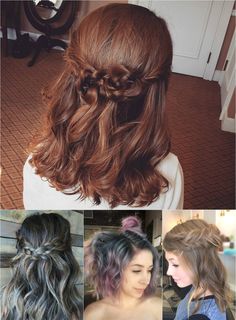 half updos Shag Pixie, Bob Shag, Medium Length Hair Up, Easy Wedding Guest Hairstyles, Prom Hair Medium, Prom Hair Updo, Popular Trends