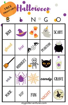 a printable halloween party game for kids