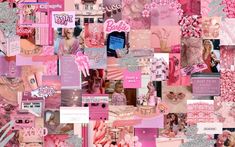 Pink Barbie Aesthetic Wallpaper Laptop, Macbook Wallpaper Pink Collage, Libra Desktop Wallpaper, Pink Aesthetic Laptop Wallpaper Collage, Pink Collage Wallpaper Desktop, Pink Wallpaper Girly Laptop, Pink Collage Laptop Wallpaper, Macbook Wallpaper Aesthetic Collage Pink, Pink Imac Wallpaper