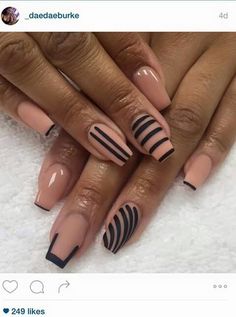 Solid Color Nail Patterns, Square Round Nail Designs, Designed Nails, Vibrant Nails, Dope Nail Designs, Yay Or Nay, Cute Gel Nails