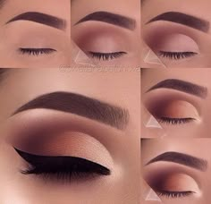 Make Up Mata, Eyeshadow Step By Step, Beginner Eyeshadow, Crease Makeup, Make Up Studio, Make Up Tutorials