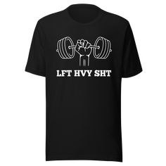 lft-hvy-sht-workout-tee-fitness-t-shirt-diet-tee-gym-t-shirt-workout-tee#color_black Staying Fit, Gym Routine, A Healthy Lifestyle, Workout Tshirts, Unisex Shorts, Active Lifestyle, Model Photos, Stay Fit, How To Stay Motivated