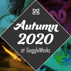 the words autumn 2020 at google works are overlaided with images of arts and crafts