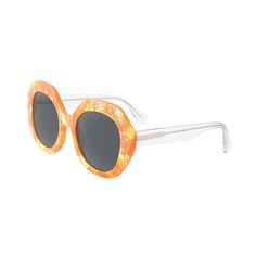 The trendy round sunglasses showcase a slightly cat-eye shaped design. The durable acetate frames paired with high-quality TAC polarized lenses ensure comfort and clear vision, catering for various uses in occasions like driving, fishing, sun bathing on the beach, and so forth. There are three colors for you to choose, black, orange tortoise and blue tortoise, all getting you in the trend.Frame Shape: Round, Cat EyeFrame Color: Tortoise, Orange, YellowFrame Material: AcetateLens Color: GreyLens Angle Design, Party Queen, Diamond Face Shape, Square Glasses, Clear Vision, Vintage Glasses, Cat Eye Frames, Sunglasses Online, Unisex Sunglasses