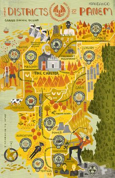 an illustrated map of the state of pennsylvania with all its towns and major roads in it