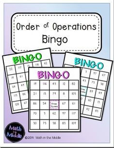 the order of operations in a bingo game