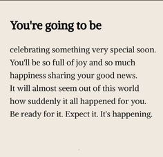 an advertisement with the words, you're going to be celebrating something very special soon