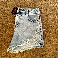 Nwt Rhinestone Fringe Shorts. Bought For A Morgan Wallen Concert And Never Wore. Super Cute And Surprisingly Soft. Rhine Stone Hanging Off The Sides Is Just Enough Sparkle. High Waisted Size Large Denim Shorts For Night Out, Denim High-waisted Shorts For Night Out, High-waisted Denim Shorts For Night Out, Rhinestone Fringe Shorts, Zach Bryan Concert, Morgan Wallen Concert, Fringe Shorts, Olive Shorts, Rhinestone Fringe