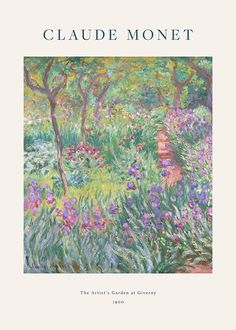 the cover of monet's book, the artist's garden in giverny