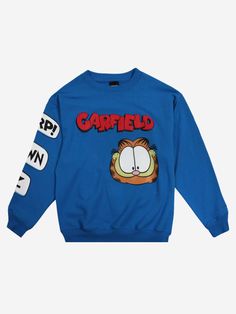 Garfield Crewneck - Garfield | DUMBGOOD Aesthetic Sweatshirts & Hoodies, Garfield Clothes, Garfield Backpack, Microwave Lasagna, Garfield Merchandise, Garfield Sweater, Garfield Sweatshirt, Garfield Art, Garfield The Cat