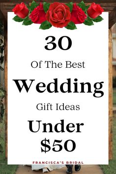 If you are in search of some meaningful and thoughtful wedding gift ideas for the bride and groom that won’t break the bank, then look no further! This post will cover 30 of the best wedding gift ideas that are still super meaningful to the future Mr. and Mrs. without putting a dent in your wallet. From personalized keepsakes to practical household items, this list has it all! | Wedding registry | Wedding gift ideas | Wedding gifts for the bride | Wedding gifts for the bride and groom | Wedding gifts | Wedding gifts for bride | Wedding gifts for the groom | Wedding gift baskets | Wedding registry ideas unique | Wedding gift ideas for couple |