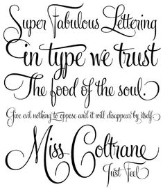 some type of calligraphy that is in black and white with the words, super fabulous lettering