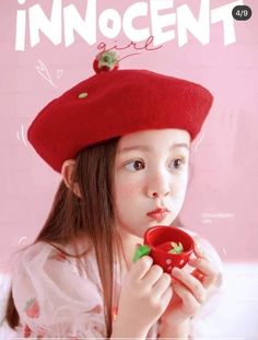 Strawberry Beret Hat for Women and Kids. Cute Mini Cap Hats For Party, Playful Red Bucket Hat, Cute Red Winter Hat, Red Adjustable Hat For Birthday, Red Fun Cap Costume Hat, Red Fun Cap Costume Hats And Headpieces, Fun Red Costume Cap, Cute Red Brimmed Hat, Playful Red Adjustable Mini Hats