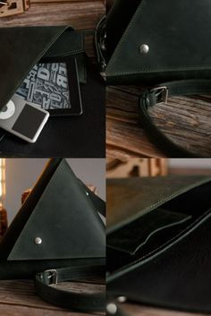 Leather women clutch. Triangle bag. Casual bag. Geometric bag. leather saddle bag, Stylish women bag, unique bag, black Leather purse women Trend Bag, Triangle Bag, Leather Saddle Bags, Black Leather Purse, Cute Purses, Unique Bags, Small Things, Women Bag, Casual Bags