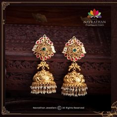 Festive Brass Jhumkas With Intricate Design, Festive Temple Jewelry Brass Jhumkas, Ceremonial Brass Jhumkas With Intricate Design, Elegant Brass Tilla Jhumkas, Ornate Brass Jhumkas For Wedding, Baby Jewelry Gold, Jewelry Shoot, Gold Haram