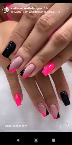 Summer Geometric Nail Art, Nail Ideas For Women Over 40, Mood Polish Nails Designs, Fall Acrilyc Nail Ideas, Summer Nails Inspiration Coffin, Square Gel Nail Designs For Summer, Pink And Black Hoco Nails, Feb Nails 2023, Dip Summer Nails 2023