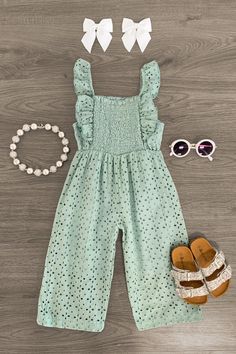 Eyelet Lace Jumpsuit - MANY COLORS! | Sparkle In Pink Cute Kid Clothes, Kids Summer Outfits, Toddler Summer Clothes, Aubrey Lynn, Girls Jumpsuit, Sparkle In Pink, Toddler Girl Summer, Toddler Summer, Summer Outfits Kids