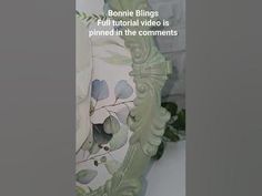 an image of a vase with flowers in it and the words bonnie blings full floral video is primed in the commonss