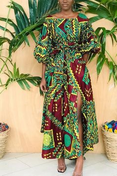 Step into vibrant cultural fashion with this Dashiki Ankara African Maxi Dress. Featuring bold, colorful prints inspired by African heritage, this dress is perfect for women who want to make a statement. The flowing maxi design combines style and comfort, making it ideal for summer parties, beach outings, or casual events. The lightweight fabric and relaxed fit offer all-day comfort while the striking Dashiki patterns add a unique touch of tradition to any wardrobe. Type: Kanga Clothing Special Vacation Dresses Casual, Ankara Maxi Dress, Dashiki Fashion, Dashiki Dress, African Maxi Dresses, Line Dresses, A Line Dresses, Printed Long Dresses, Gowns Of Elegance