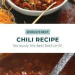 the cover of world's best chili recipe