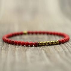 42901499904136 Elegant Red Beaded Bracelets For Meditation, Red Gemstone Beads Bracelets For Meditation, Red Beaded Bracelet For Meditation, Minimalist Red Round Bead Bracelets, Red Stone Bracelet, Small Bead Bracelet, Fish Hook Necklace, Women Friendship, Fishing Bracelet