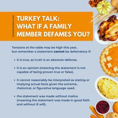 turkey talk what if a family member defames you? info graphic with text