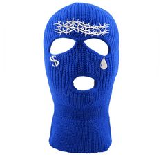 Blue Face Mask One Size Fits All Blue Face Mask, Blue Face, Face Masks, One Size Fits All, All The Colors, Face Mask, Blue White, Color Blue, Mens Accessories