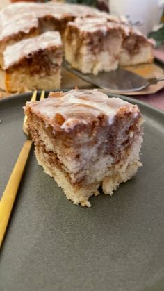 a piece of cake sitting on top of a plate