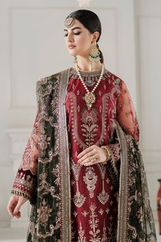 Brand: BAROQUEProdect Code: BQU-CH10-D07Collection: CHANTELLE Unstitched Luxury FormalsCollectionFabric: Net Embroidered Net Front (1 Yard) Embroidered Neckline Galla Patch (1 Pc) Embroidered Net Back (1 Yard) Embroidered Net Sleeve (0.75 Yards) Embroidered Velvet Sleeve Patch (1.10 Yards) Embroidered Velvet Front & Back Patch (2 Yards) Embroidered Net Dupatta (2 Yards) Embroidered Velvet Dupatta Patches (02) (1.25 Yards Each) Embroidered Dupatta Patch (10 Yards) Embroidered Silk Trouser (2.50 Y Luxury Embroidered Velvet Traditional Wear, Luxury Traditional Unstitched Suit For Wedding, Luxury Red Traditional Unstitched Suit, Luxury Traditional Embellished Suits, Luxury Glamorous Party Suits, Luxury Silk Unstitched Suit With Intricate Embroidery, Luxury Designer Suit With Intricate Embroidery, Luxury Traditional Unstitched Suit, Luxury Glamorous Designer Wear Dupatta