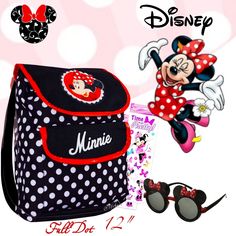 Nwt Free Shipping Included Nwt The Item You Will Recieve Is As Shown As Pictured! Absolutely Official Disney Backpack Size 12" ^This Set Comes Complete With Different Minnie Mouse Accessories This Package Come With Minnie Flip Out Sunglasses & Disney Stickers Plus A Mystery Gift! With Every Disney Bag Minnie Mouse Girls Polka Dot Backpack Set 3 Piece Set You Pick The Bag Full Dot Of Half Dot! Just Select The Backpack Dot Option In Size Selection When Making Or Sending Offers... Or Even To Use Yo Disney Minnie Mouse Backpack, Black Minnie Mouse Bag For Back To School, Black Minnie Mouse Backpack For Back To School, Back To School Minnie Mouse Black Backpack, Minnie Mouse Multicolor Backpack For School, Multicolor Minnie Mouse Backpack For School, Disney Minnie Mouse Back To School Bag, Minnie Mouse Backpack For Back To School, Cute Minnie Mouse Backpack For School