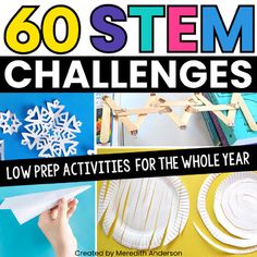 LIMITED TIME DEAL Low Prep STEM Challenges Engineering Design Process Activities Low Prep Stem Activities, Low Prep Stem Challenges, Simple Stem Challenges, Engineering Design Challenge, Kinetic And Potential Energy, Homeschool Stem, Summer Stem, Stem Lab