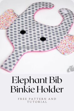 the elephant bib has sprinkles on it