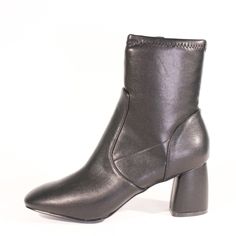 Looking for the perfect black bootie? Here it is! Strut the streets in these ankle fitted classic black booties. Go from professional to rockstar in our BALLYN faux suede or faux leather booties. Perfect minor stretch around the ankle with a low block heel to finish. Trendy Heeled Boots For Night Out, Medium Width, Trendy Medium Width Heeled Boots For Night Out, Sleek Medium Width Ankle Boots, Trendy Ankle-high Faux Leather Heeled Boots, Black Chelsea Boots For Fall Parties, Sleek Fall Platform Boots With Round Toe, Sleek Platform Boots With Round Toe For Fall, Ankle-high Platform Boots For Fall Medium Width, Sleek High Ankle Platform Boots For Fall