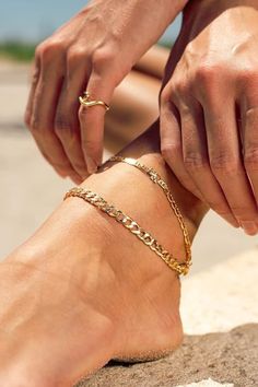 Gold Plated Flat Marina Elephant Anklet Elephant Anklet, Ankle Bracelet Tattoo, Cute Anklets, Anklet For Women, Ankle Jewelry, Surfer Girl Style, Gold Anklet, Amazon Beauty Products, Golden Girl