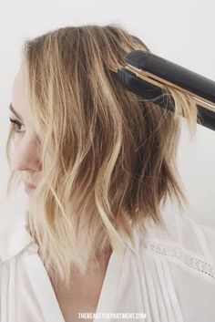 the only flat iron wave trick you need! Kids Haircuts, Hairstyles Medium, Hair Photo, Loose Waves, Women Hairstyles, Hair Today, Hairstyles Short, Great Hair