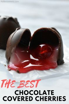 the best chocolate covered cherries ever made and ready to eat for valentine's day