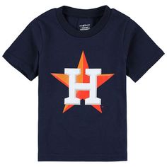 Get your little one ready to cheer on the Houston Astros by adding this Primary Logo T-shirt to their rotation. It features the team's logo in bold fashion on the front, which is sure to make it clear who they'll be rooting for on game day. The relaxed fit of this cotton tee is sure to keep them cool and comfortable while they cheer the Houston Astros on to victory.Get your little one ready to cheer on the Houston Astros by adding this Primary Logo T-shirt to their rotation. It features the team Astros Team, Astros T Shirt, Infant Boys, Houston Astros, Bold Fashion, Logo T Shirt, Game Day, Toddler Boys, Tshirt Logo