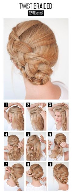 Wedding French Braid Hairstyles, Two Braid Updo, Diagonal Braid Updo, Diagonal Braid, Viking Hairstyle, Braid Updo Tutorial, Trendy Braids, French Braid Updo, Braids Updo