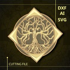 the cutting file is designed to look like a tree