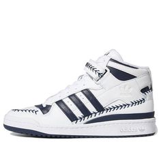 adidas Aaron Judge x Forum Mid 'Baseball' GY3814 (SNKR/Skate/Casual/Unisex/Non-Slip/Wear-resistant) Aaron Judge, Stylish Sneakers, Adidas Originals, Perfect Pair, Your Perfect, Adidas, Baseball, Sneakers