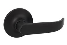 an image of a black door handle on a white background