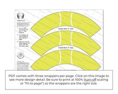 Description Printable tennis cupcake wrappers. Simple and cute, these work well for a sports-themed birthday party, watching the tournaments, or any celebration about tennis. :) Pattern is similar to a tennis ball, with white lines on a faux-fuzzy yellow surface. (NOTE: The true color of tennis balls is super tricky to achieve in print, so these come out as a softer yellow. If you're looking for a different shade, please contact me.) 🌟 Save when you bundle all of the available sports ball cupca Tennis Cupcakes, Sports Party Decorations, Sports Theme Birthday, Sports Party, Cupcake Wrappers, Volleyball Team, Sports Balls, Tennis Balls, Tennis Ball