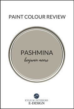 the front cover of paint color review, featuring an image of a white circle with black lettering