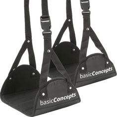 The black Basic Concepts airplane footrest hammock is an ideal way to enhance comfort during your next long flight. This 2 pack airplane foot rest is perfect for travelers of all heights, including kids, due to its extra-long adjustable strap. The plane foot hammock can be used on planes but the hammock is also great for trains and even in your car. Our travel foot rest for airplane flights comes padded for ultimate comfort and even arrives with a convenient travel bag. As an American-based comp Foam Airplane, Flight Essentials, Best Travel Accessories, Airplane Essentials, Travel Must Haves, Airplane Travel, Accessories Packing, Black Travel, Basic Concepts