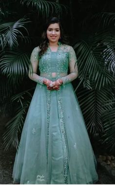 WhatsApp on 9496803123 to customise your handcrafted designer bridal wear with us online. Book your appointment today. We do ship internationally. (Pics for reference) Stylish Gown Designs, Organza Dress Styles, Traditional Engagement Dress, Engagement Dress For Bride Indian, Wedding Frock Designs, Kerala Engagement Dress, Engagement Dress For Groom, Indian Wedding Reception Outfits, Floral Maxi Dresses