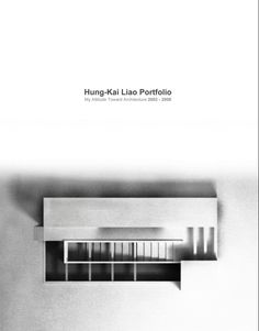 the cover of an architectural book with black and white images