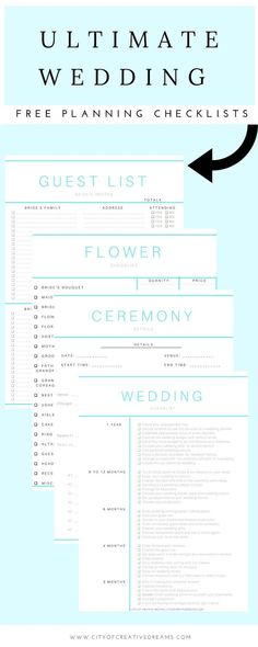 the ultimate wedding checklist is here