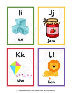 free printable ABC flashcards for preschool Puzzle Activities